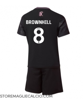 Burnley Josh Brownhill #8 Maglia Gara Trasferta Repliche 2024-25 Bambino Maniche Corte Burnley Josh Brownhill #8 Maglia Gara Trasferta Repliche 2024-25 Bambino Maniche Corte